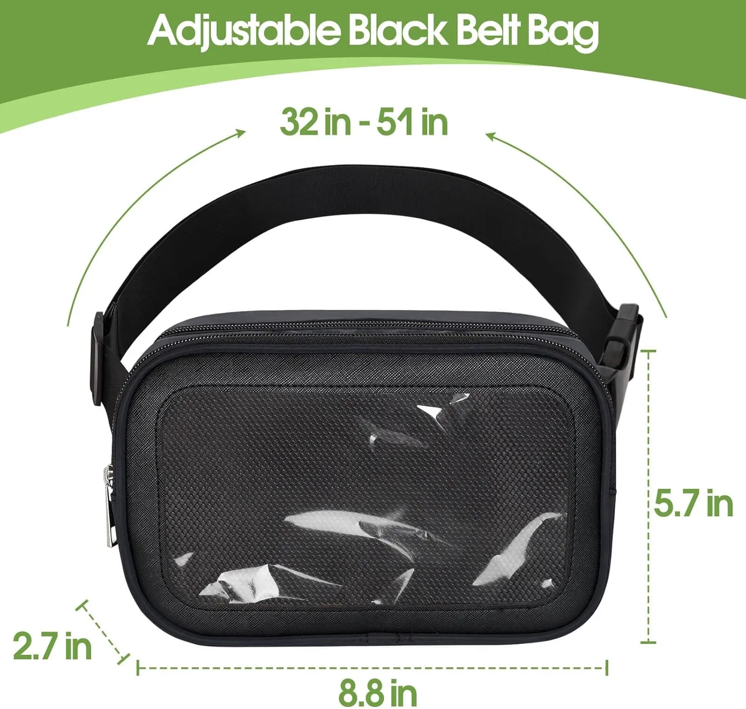 Pin Bag Fanny Pack, Ita Bag Storage Pins Crossbody Belt Bags for Women Girls Gifts, Black Display Bags for Sports Memorial Travel Brooches(No Pins Included)
