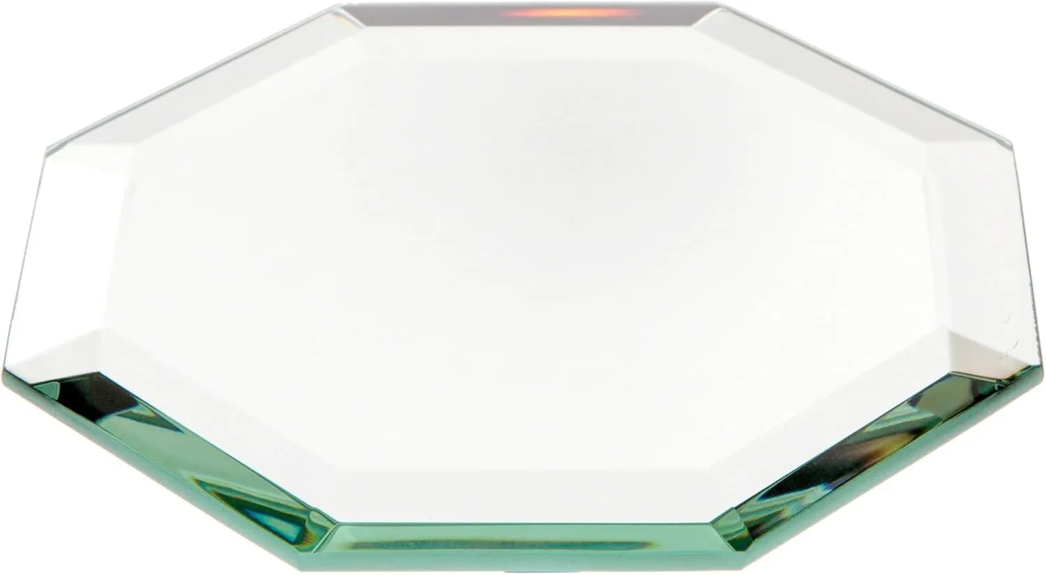 Plymor 4" Octagon, 5mm Thick Beveled Glass Mirror, Pack of 6