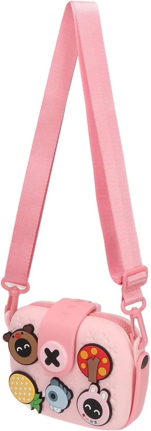 Pongnas Kids Camera Bag, Lightweight Shoulder Bag with Buffer Case for Boys and Girls for Travel ()