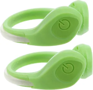 POPETPOP Enhanced Visibility Go: 2 Pack Led Running Lights Clip on Shoes Reflective Gear Safety Night Running Water Shockproof for Runners Cyclists