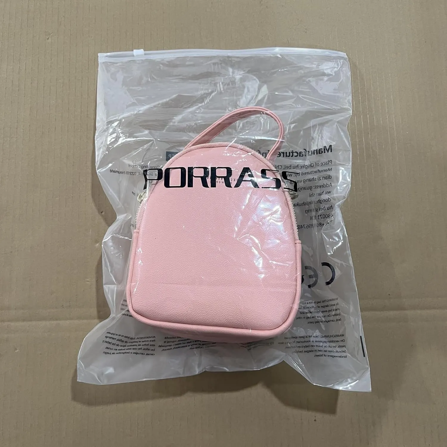 PORRASSO Mini Backpack Women Fashion Handbag Waterproof Cross-body Bag with Earphone Hole Ladies Leather Daypack Dating Travel Small Rucksack Black
