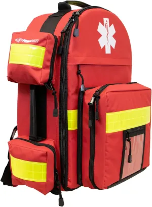 Primacare KP-4183 Trauma Emergency Medical Supplies Tactical 17"x6"x9" Trauma Back Pack Bag for Holding O2 Tank