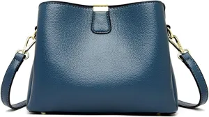 PU Leather Crossbody Bag for Women Elegant Handbag Ladies Shoulder Bag Retro Messenger Bag Waterproof Top-handle Bag