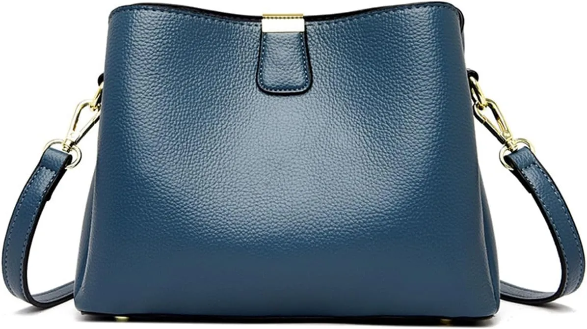 PU Leather Crossbody Bag for Women Elegant Handbag Ladies Shoulder Bag Retro Messenger Bag Waterproof Top-handle Bag