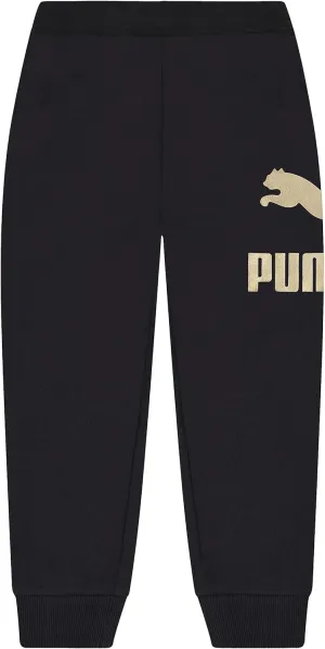 PUMA Girls' Core Logo Jogger, Fleece Lined, Elastic Waistband, Pull on Pant