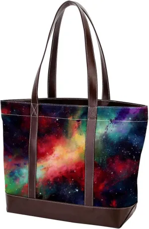 Purses for Women,Tote Bag for Women,Handbags for Women,Abstract Galaxy Nebula