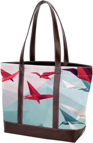 Purses for Women,Tote Bag for Women,Handbags for Women,Abstract Paper Cranes