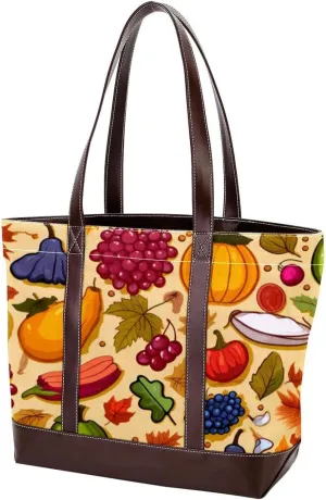 Purses for Women,Tote Bag for Women,Handbags for Women,Autumn Harvest Leaves