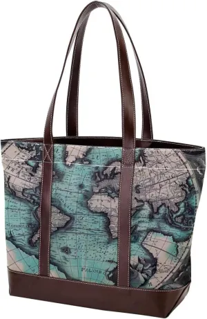 Purses for Women,Tote Bag for Women,Handbags for Women,Compass Vintage Earth