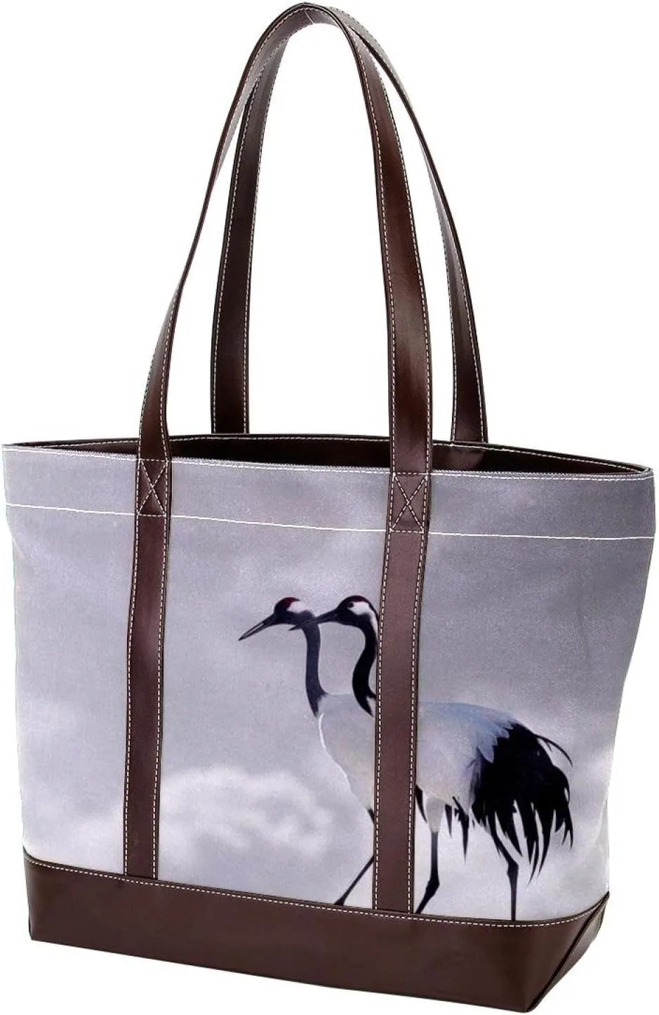 Purses for Women,Tote Bag for Women,Handbags for Women,Crane Bird Blue Sky