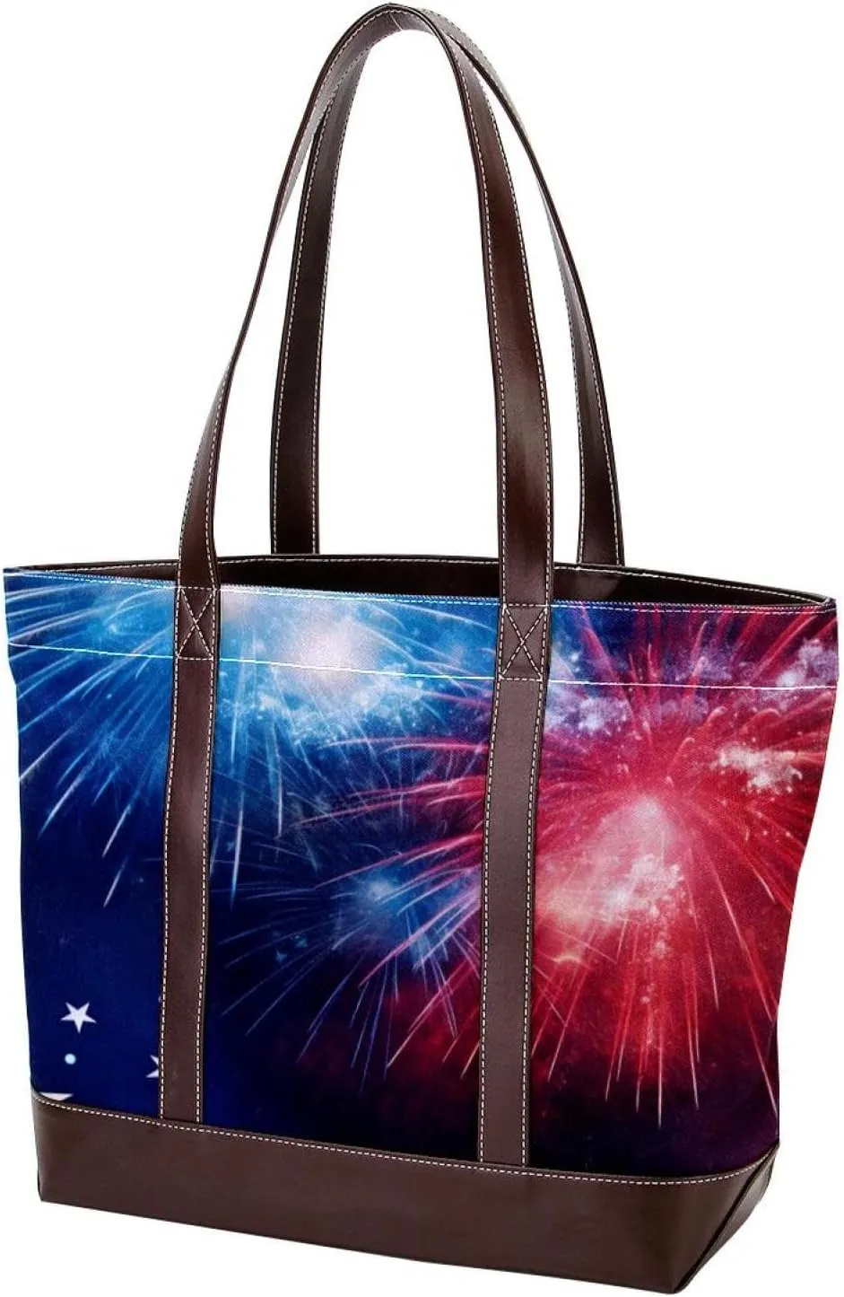 Purses for Women,Tote Bag for Women,Handbags for Women,Fireworks American Stars Celebrate