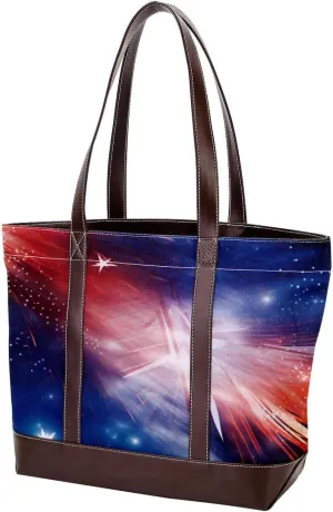 Purses for Women,Tote Bag for Women,Handbags for Women,Fireworks American Stars Celebrate