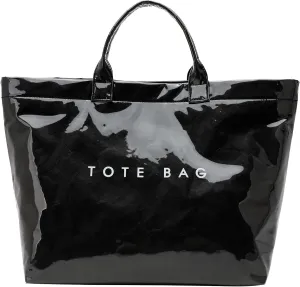 PVC Clear Tote Bag for Women, Large Plastic Tote Beach Bag, Kraft Paper Hobo Handbag Purse with Top Handle