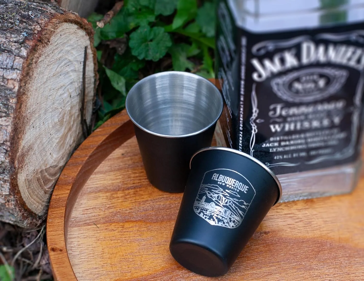 R and R Imports Bar Harbor Maine Souvenir Engraved 2 oz Black Matte Shot Glass with Gift Bag Adventure Awaits 4-Pack