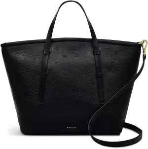 RADLEY London – Angel Lane -Faux Crocodile Zip Around Large Tote Bag - Ideal Womens Work Bag with Top Handle (Black) (BLACK)