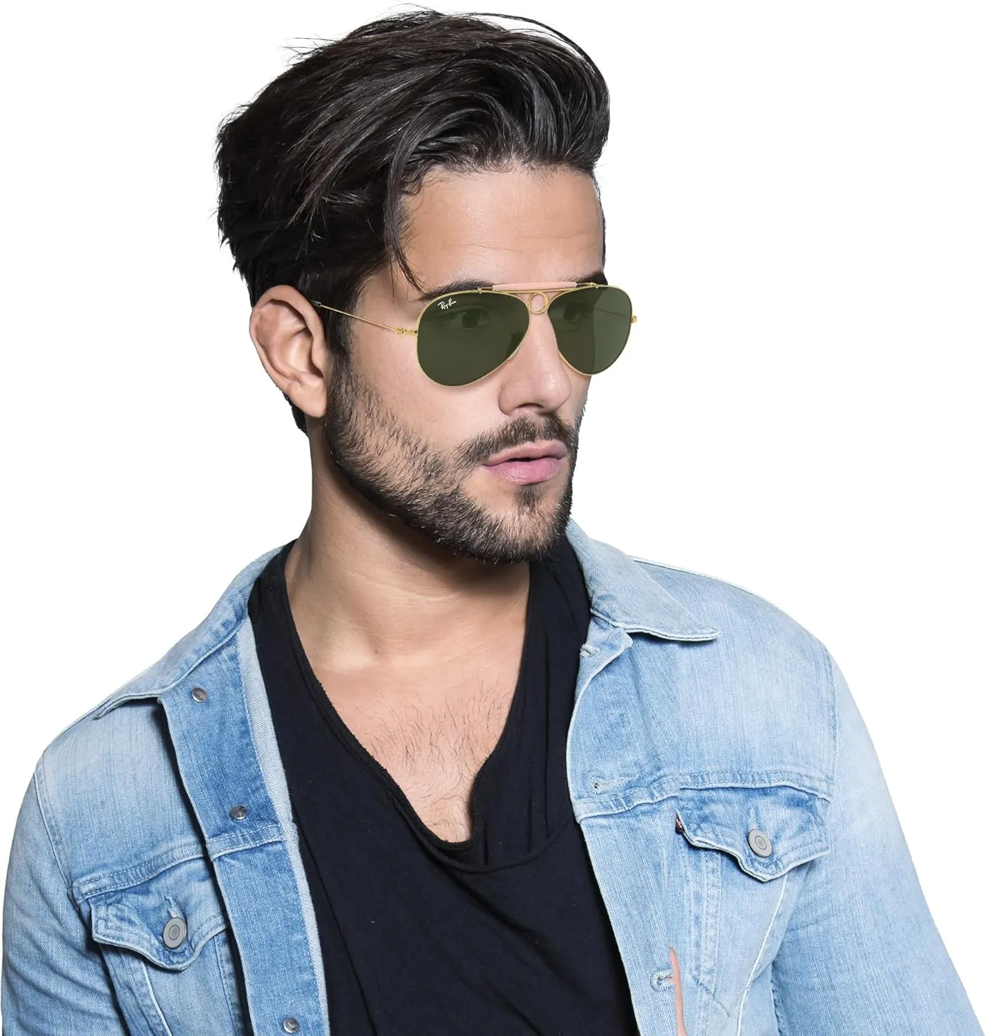 Ray-Ban RB3138 Shooter Aviator Sunglasses