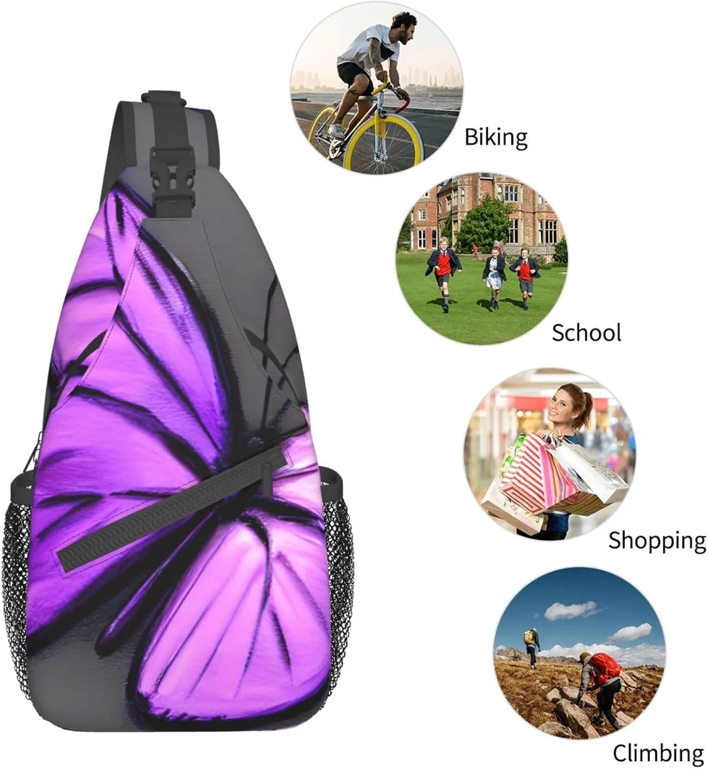 Red Wine Cellar Unisex Daypack Chest Pack â€“ Lightweight & Stylish Hiking Rucksack, Versatile Messenger Bag