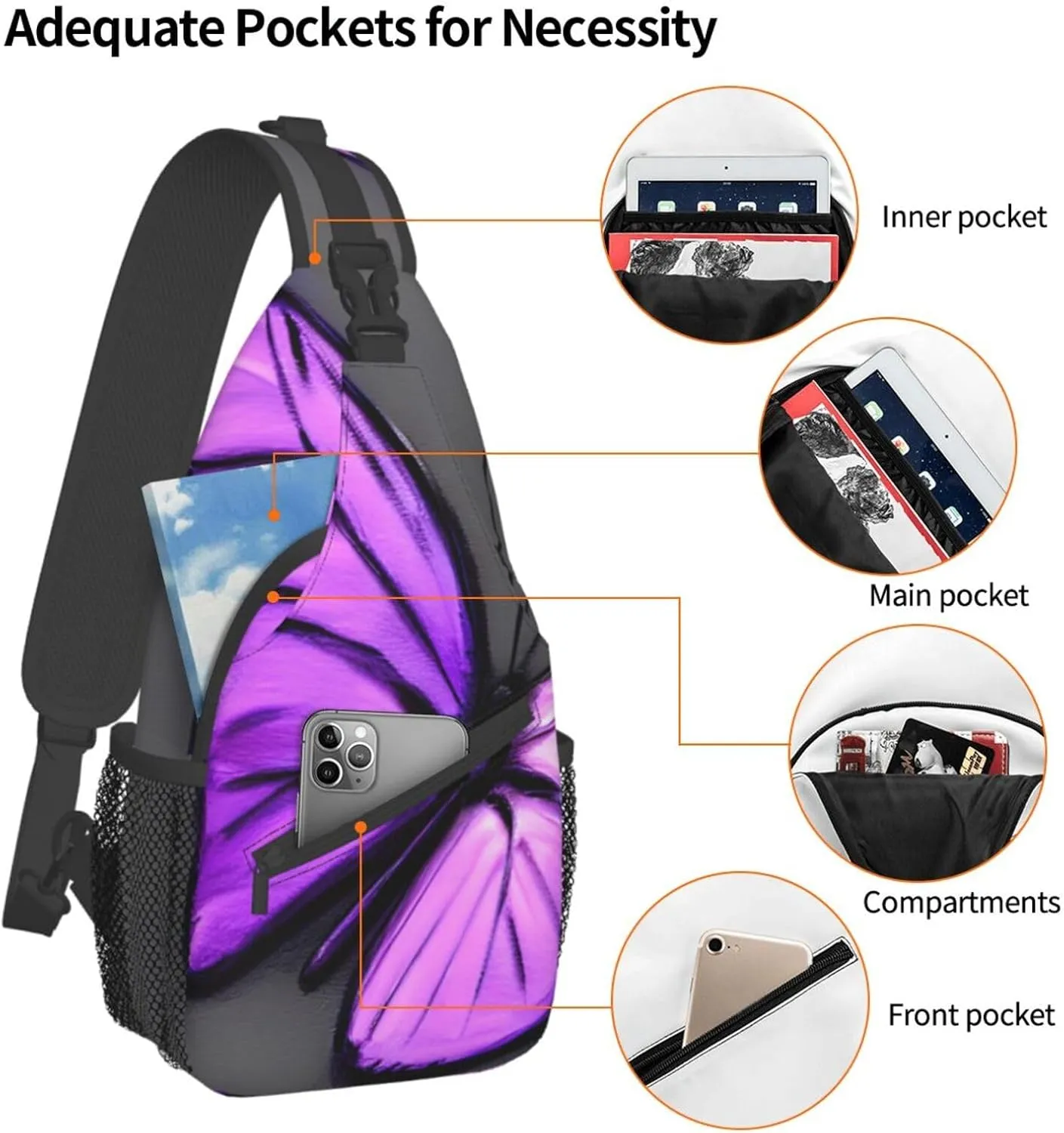 Red Wine Cellar Unisex Daypack Chest Pack â€“ Lightweight & Stylish Hiking Rucksack, Versatile Messenger Bag