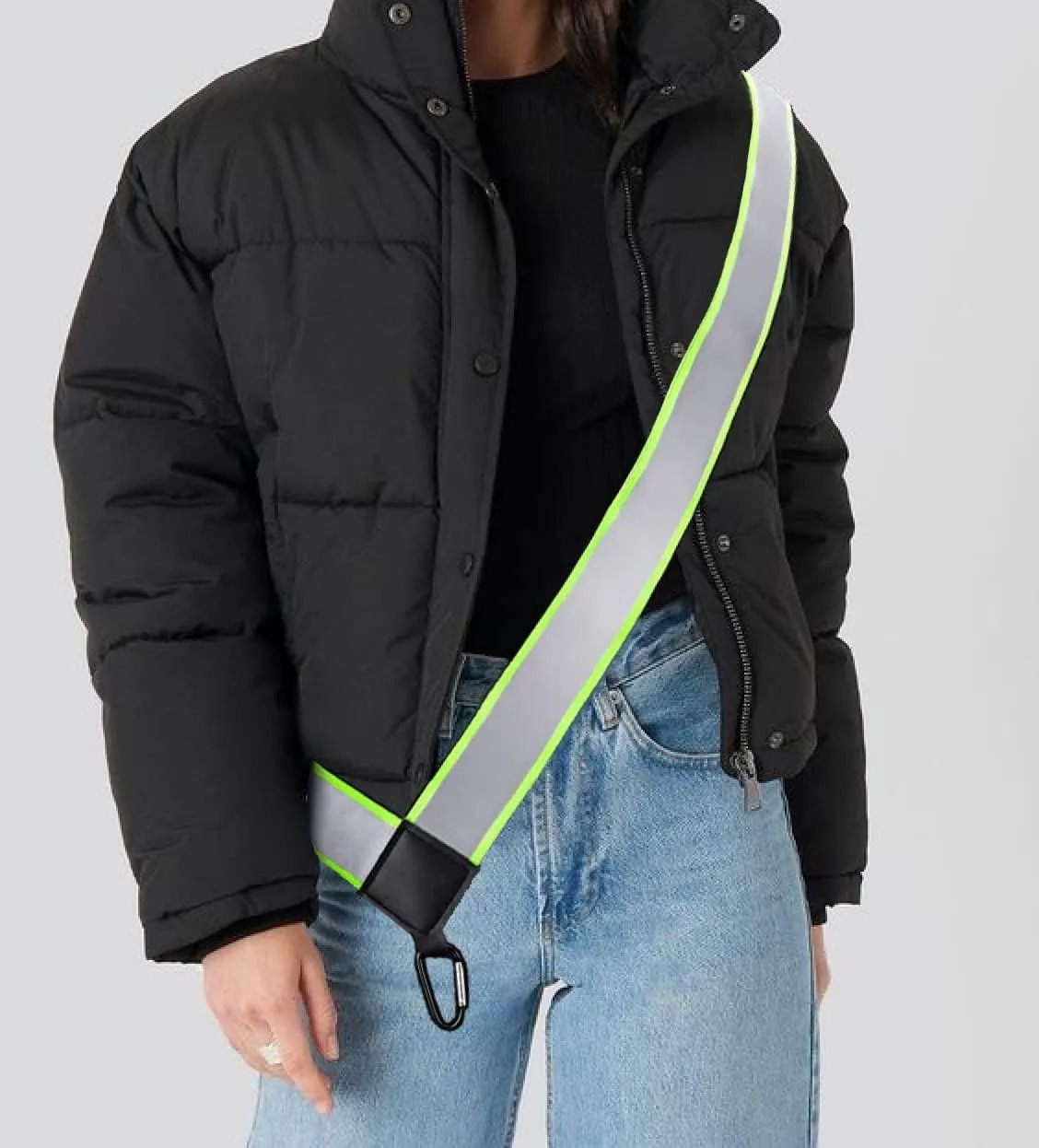 Reflective sash - Reflective Gear for Walking at Night - High Visibility Safety - Reflective Dog Walking Gear - Walking Reflective Gear - Reflective sash for Outdoor Activities - ZAHA