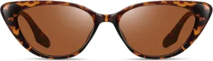 Retro Vintage Narrow Cat Eye Sunglasses for Women 90s Small Chic Style Trendy Sunnies UV400 Protection FZN7514