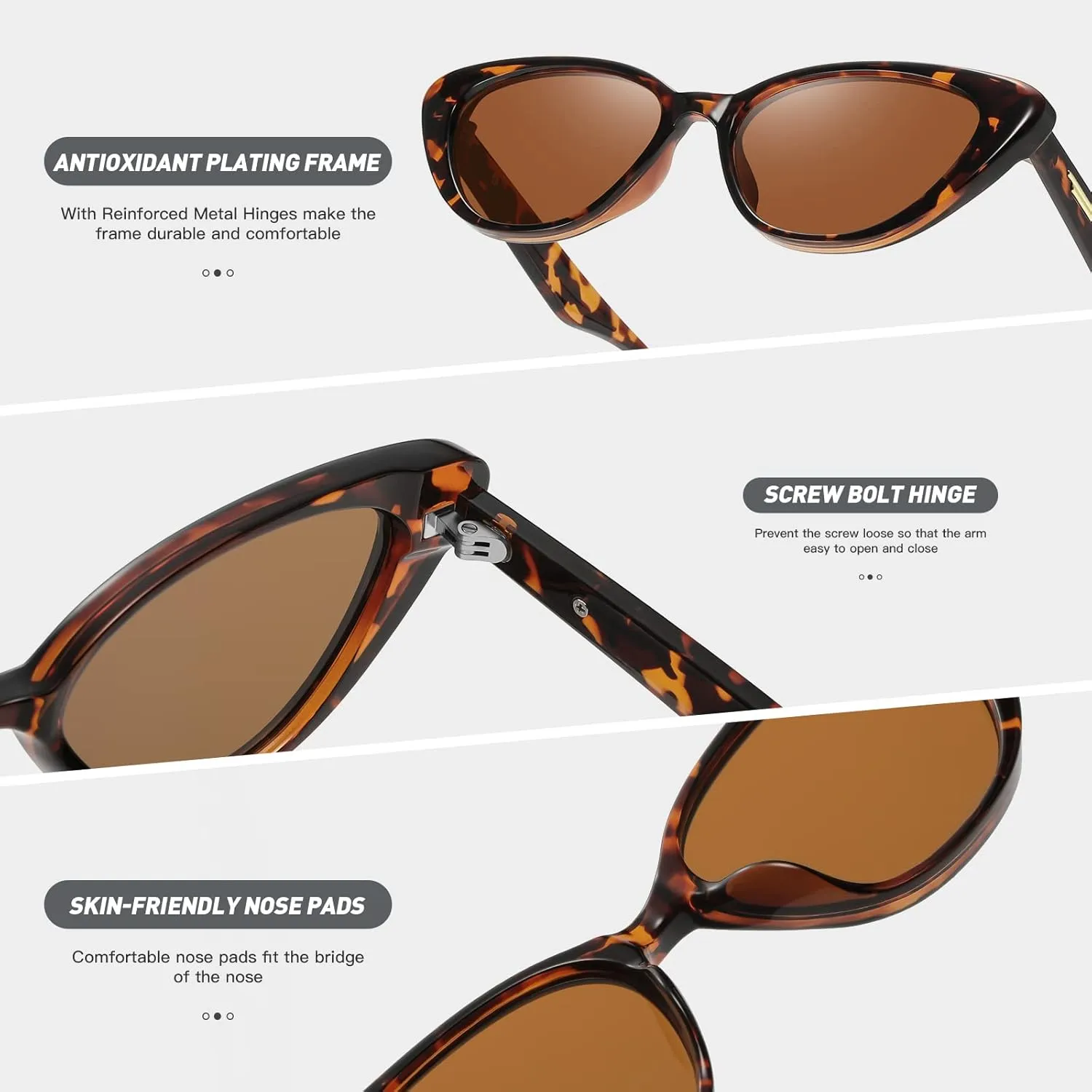 Retro Vintage Narrow Cat Eye Sunglasses for Women 90s Small Chic Style Trendy Sunnies UV400 Protection FZN7514