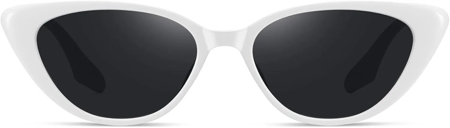Retro Vintage Narrow Cat Eye Sunglasses for Women 90s Small Chic Style Trendy Sunnies UV400 Protection FZN7514