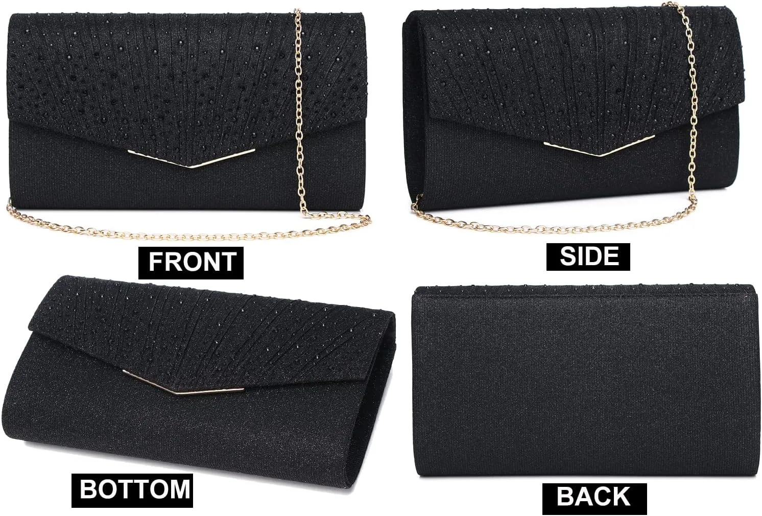 Rhinestone Clutch Purses for Women Purses and Handbags Formal Wedding Party Prom Purse Money Bags Christmas gift.…