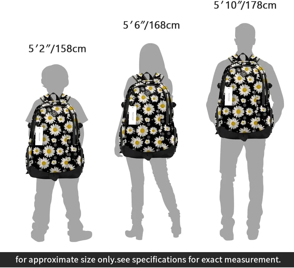 rickyh style School Backpack Travel Bag for Men & Women Lightweight College Back Pack with Laptop Compartmen