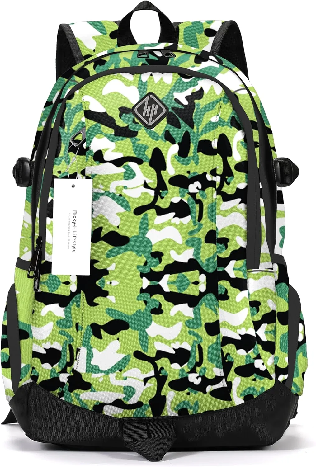 rickyh style School Backpack Travel Bag for Men & Women Lightweight College Back Pack with Laptop Compartmen