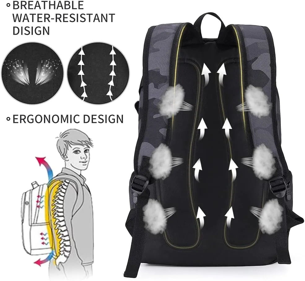 rickyh style School Backpack Travel Bag for Men & Women Lightweight College Back Pack with Laptop Compartmen