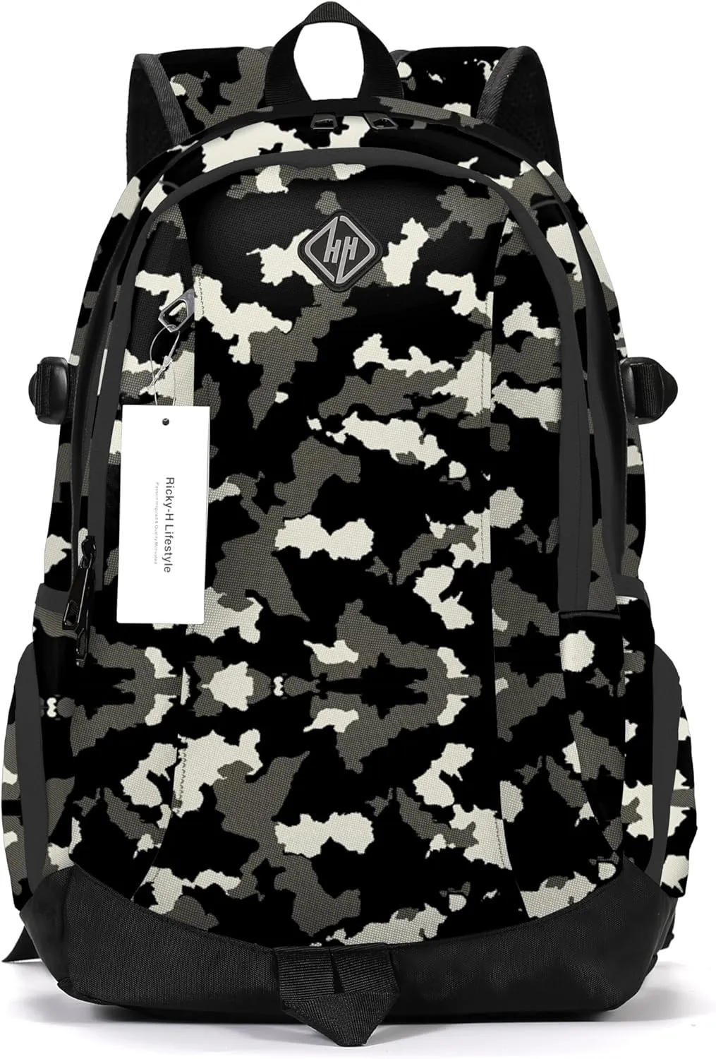 rickyh style School Backpack Travel Bag for Men & Women Lightweight College Back Pack with Laptop Compartmen