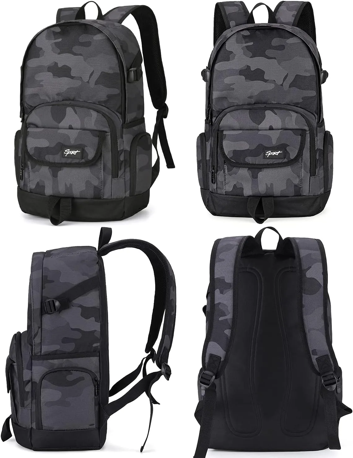 rickyh style School Backpack Travel Bag for Men & Women Lightweight College Back Pack with Laptop Compartmen