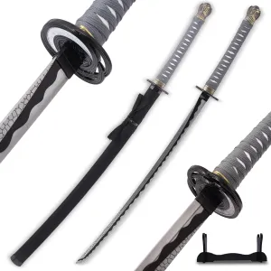 Rivers of Blood Moonveil Katana Stainless Steel Metal Sword Replica Sword Suitable for Cosplay Enthusiasts to Collect Gifts