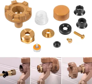 RK-17MH Repair Kit Metal Handle Replacement for Woodford Model 17 Outdoor Faucet - Frost-Proof Design (12Pcs)