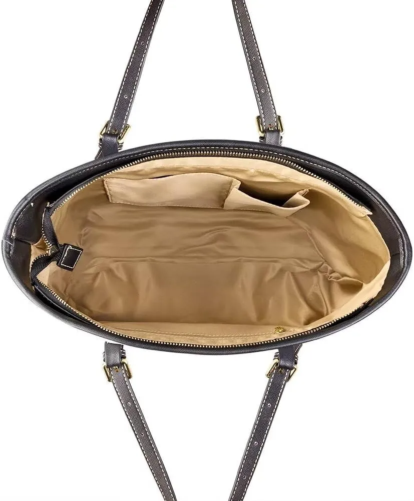 Rnyleeg Leather Shoulder Bag for Women Large Tote Bag for Work Waterproof Top Handle Handbag Portable