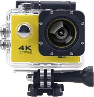Roamix Vision 4k Action Camera, Roamix Vision  4K, DV HD Waterproof Outdoor Underwater Camera, Outdoor Waterproof Sports Cameras for Photography and Diving Enthusiasts (Yellow,64g)