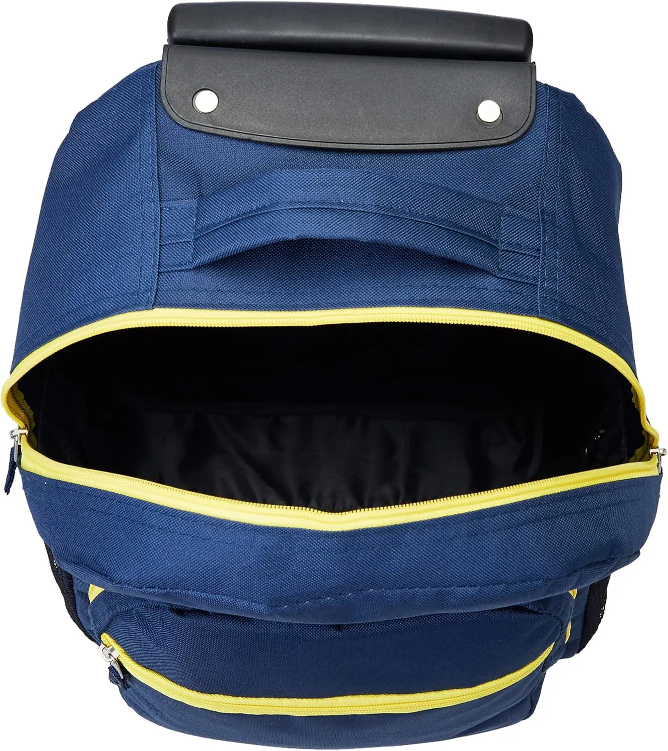 Rockland Double Handle Rolling Backpack, Navy, 17-Inch