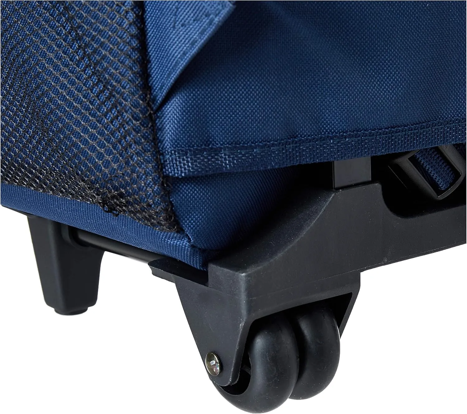 Rockland Double Handle Rolling Backpack, Navy, 17-Inch
