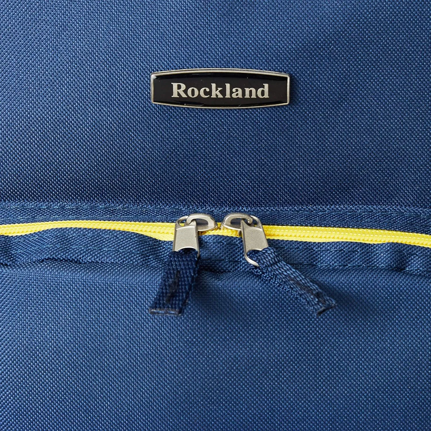 Rockland Double Handle Rolling Backpack, Navy, 17-Inch