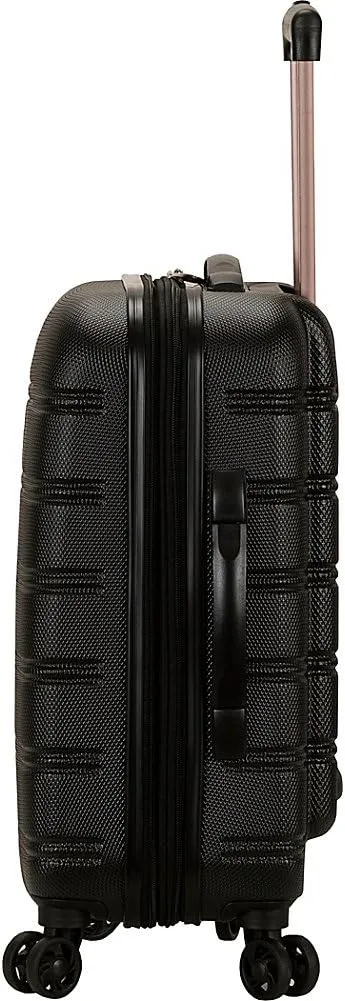 Rockland Melbourne Hardside Expandable Spinner Wheel Luggage, Two Tone White, Carry-On 20-Inch