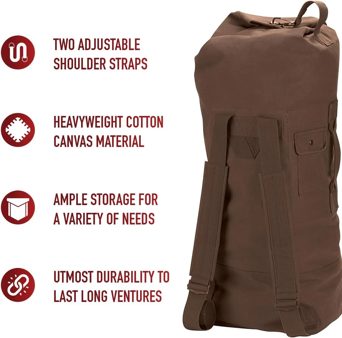 Rothco Men's Double Strap Duffle Bag