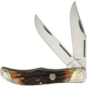 Rough Ryder Folding Hunter Brown Stag Bone RR1804