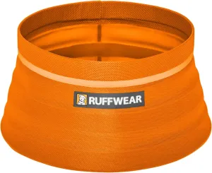 Ruffwear, Bivy Bowl Collapsible Ultralight and Packable Dog Bowl, Salamander Orange, Medium