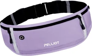 Running Belt for Women Men Slim Fanny Pack Phone Money Waist Pack Belt Bag for Hiking Cycling Exercise Running Lilac Purple