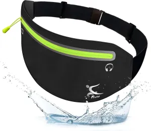 Running Belt Phone Holder, Mothers Day Gifts for Mom Wife Her Teens, Money Belt bag, Flat Fanny Packs for Women Men, Workout Gear Accessories, Waist pouch for Runners, Walking, Travel, Gym, Exercise