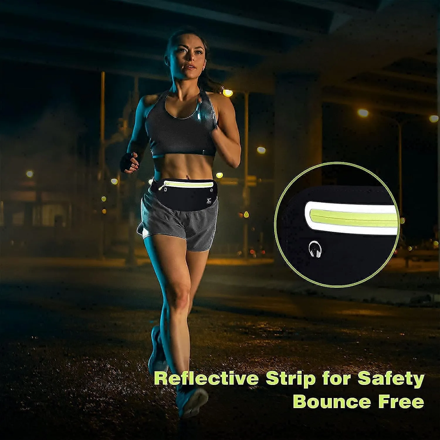 Running Belt Phone Holder, Mothers Day Gifts for Mom Wife Her Teens, Money Belt bag, Flat Fanny Packs for Women Men, Workout Gear Accessories, Waist pouch for Runners, Walking, Travel, Gym, Exercise