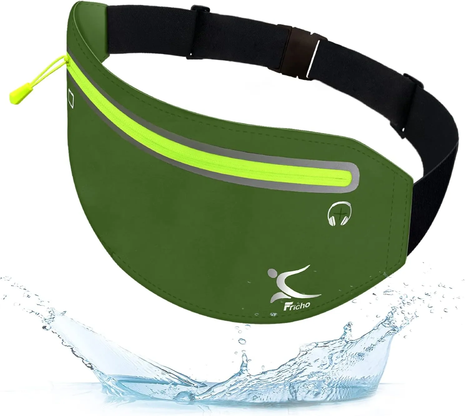 Running Belt Phone Holder, Mothers Day Gifts for Mom Wife Her Teens, Money Belt bag, Flat Fanny Packs for Women Men, Workout Gear Accessories, Waist pouch for Runners, Walking, Travel, Gym, Exercise