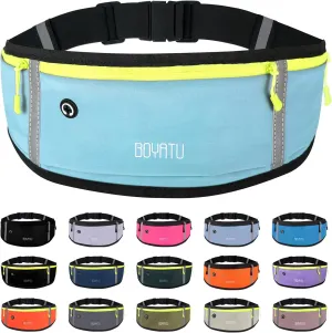 Running Belt Waist Fanny Pack: Slim Phone Holder Workout Pouch for Walking JoggingBlue
