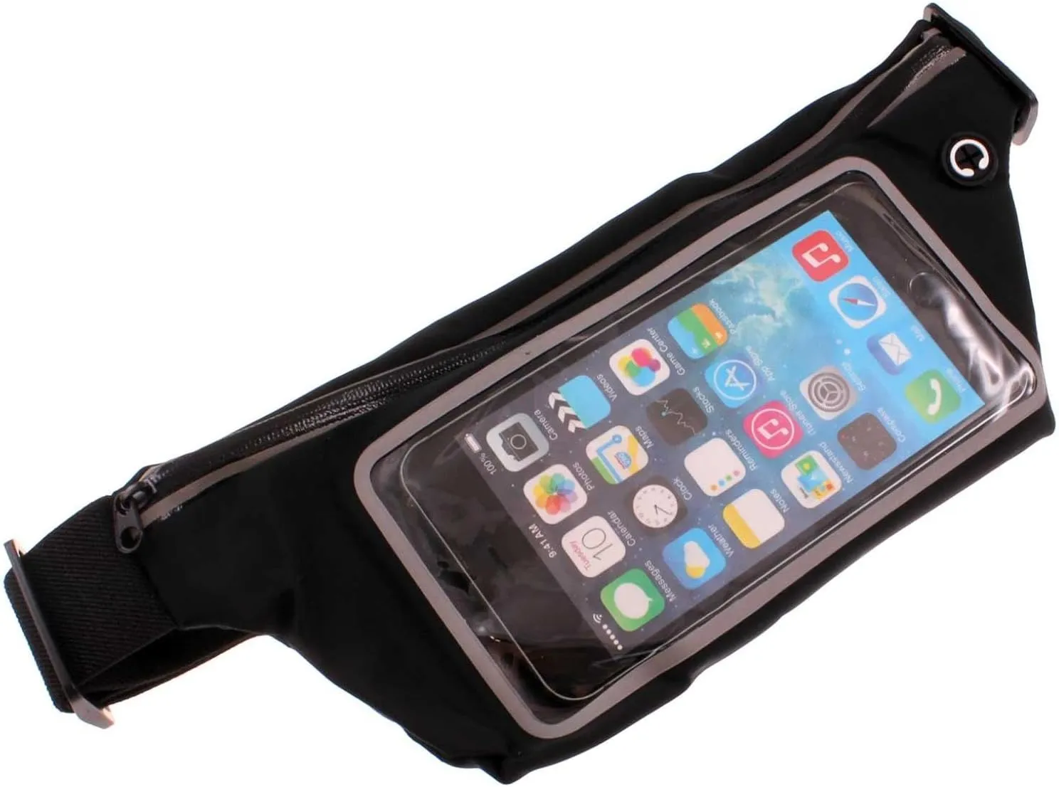 Running Waist Bag Belt Band Sports Compatible with Samsung Galaxy S25 Ultra, Gym Workout Case Cover Pouch Reflective