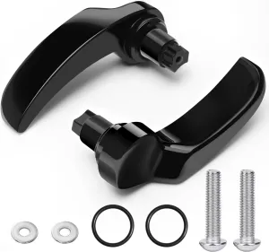 Saddlebag Latches, Stainless Steel Saddle Bag Lifter Compatible for Harley Davidson 2014-2024 Touring Street Glide, Road Glide, Electra Glide, Road King, Ultra Limited, Glossy Black